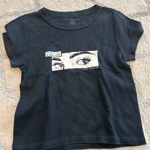 Brandy Melville Black Short Sleeve Tee